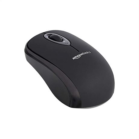 Amazon Basics Wireless Computer Mouse with USB Nano Receiver