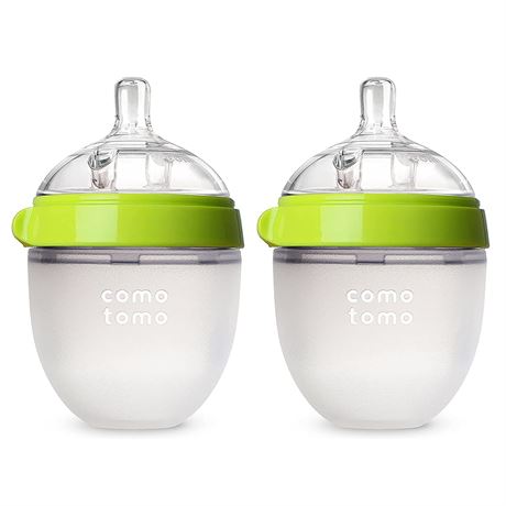 Comotomo Baby Bottle Green 8oz (2 Count)