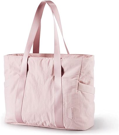 BagSmart Women's Tote Bag, Large, Pink