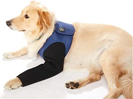 Dog Recovery Suit, XL, Black/Blue