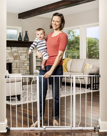 Regalo Easy Open 47" Super Wide Walk Thru Baby Gate