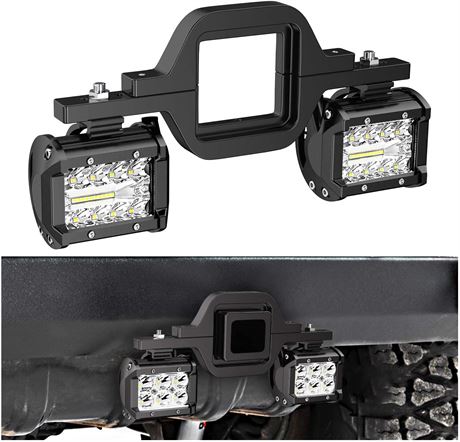 Nilight 2 PCS 4" 60W Led Pods with Mount