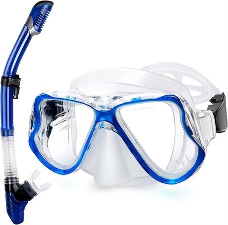 Greatever Dry Snorkel Set - Blue