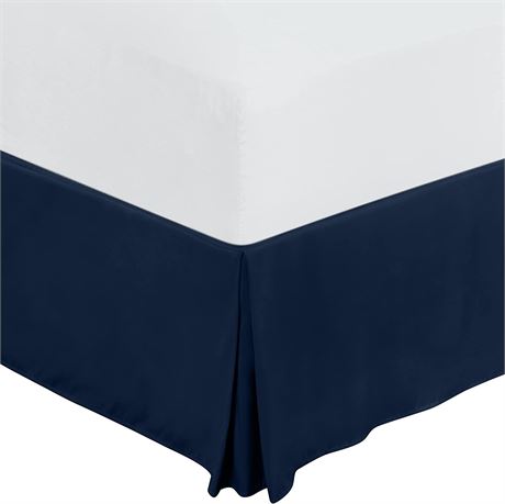 Utopia Bedding Bed Skirt/Valance - Navy - Twin