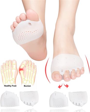 Jumpow Gel Toe Separators/Bunion Correctors, 2 Pack