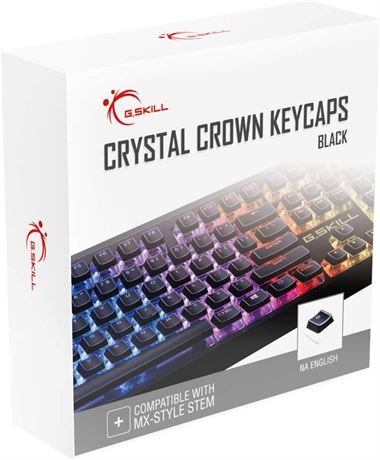 G.SKILL Crystal Crown Keycaps, Black