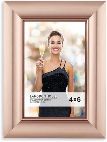 Langdon House 4x6 Rose Gold Picture Frame