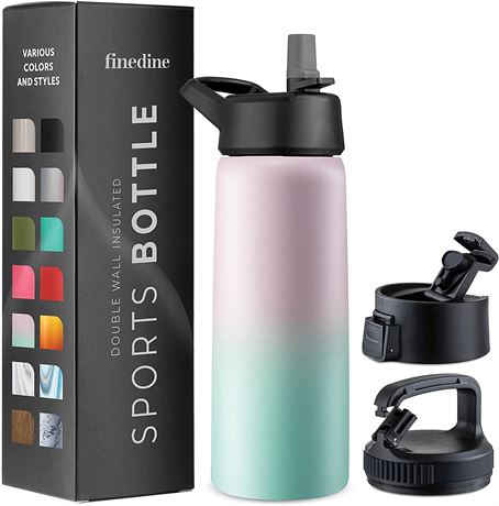 Triple-Insulated Stainless Steel Water Bottle with Straw Lid