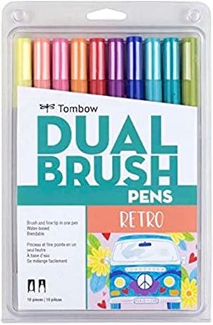 Tombow Dual Brush Pen Retro Marker (missing 1 marker from set)