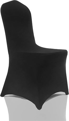 bricia 6 PCS Black Stretch Spandex Chair Slipcovers