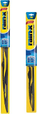 Rain-X WeatherBeater Wiper Blades, 26" and 16" Windshield Wipers (Set of 2)