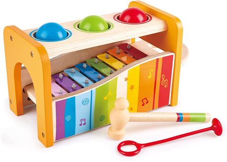 Hape Pound & Tap Bench with Slide Out Xylophone