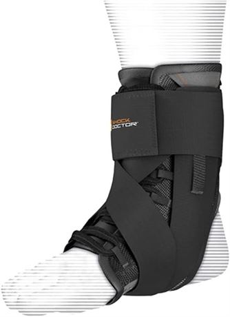 Shock Doctor 851 Ultra Wrap Lace Ankle Support Adult S BLACK