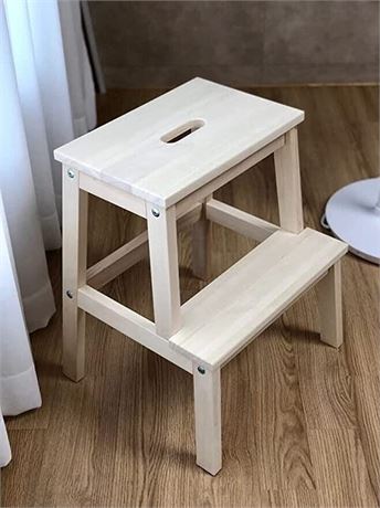 IKEA BEKVAM Wooden Utility Step Stool (Beige)