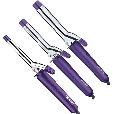 Conair Supreme Curling Iron Combo Pack, 1/2", 3/4", & 1", Set of 3