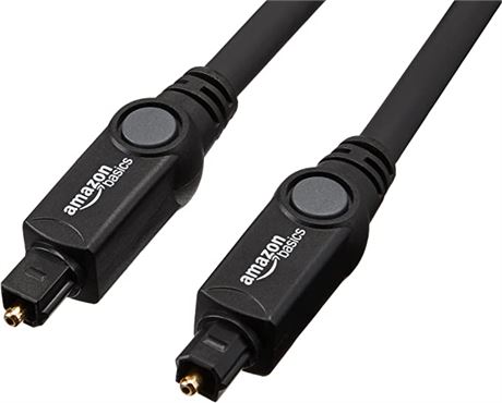 Amazon Basics Digital Optical Audio Toslink Cable for Sound Bar, 6 Feet