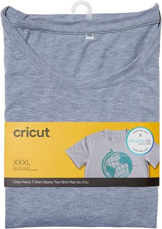 Cricut mens Crewneck Cricut Infusible Ink Blanks, Gray, 3X-Large US