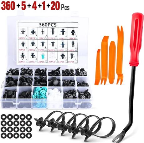 360Pcs Car Retainer Clips Fastener Remover Kit