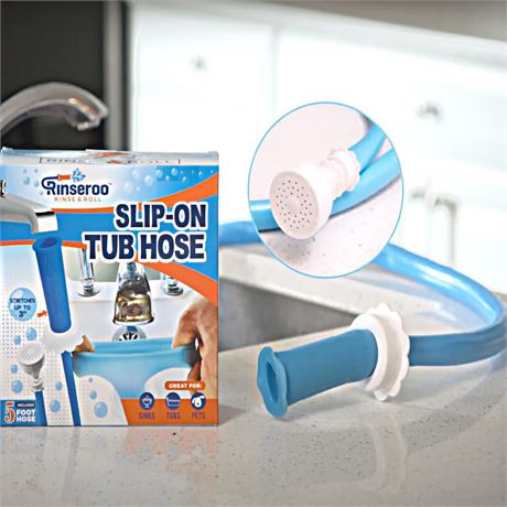 Rinseroo Tub Faucet Hose and Sprayer