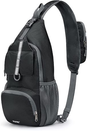 G4Free Packable Crossbody Sling Backpack, Dimgray