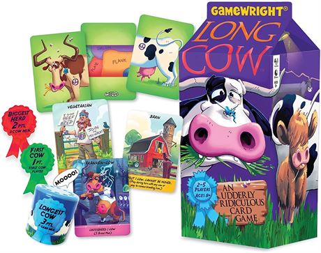 Long Cow - Gamewright - an Udderly Ridiculous Card Game