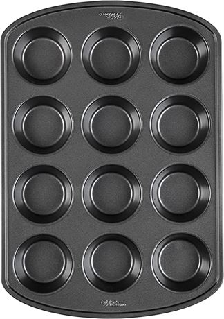 Wilton Perfect Results 12-Cup Muffin Pan/Cupcake Pan, Steel