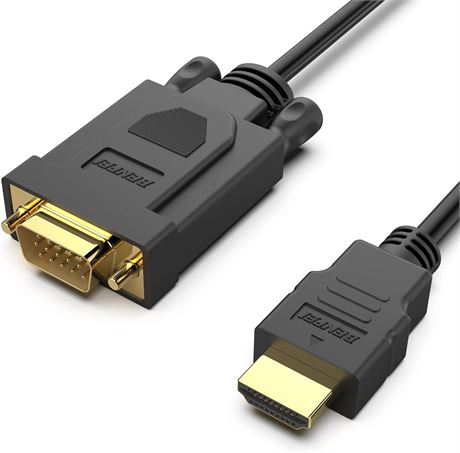 BENFEI HDMI to VGA Gold-Plated HDMI to VGA 6 Feet Cable (Male to Male)