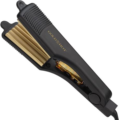 Gold N Hot Professional Ceramic Hair Crimper Iron, 2 Inch