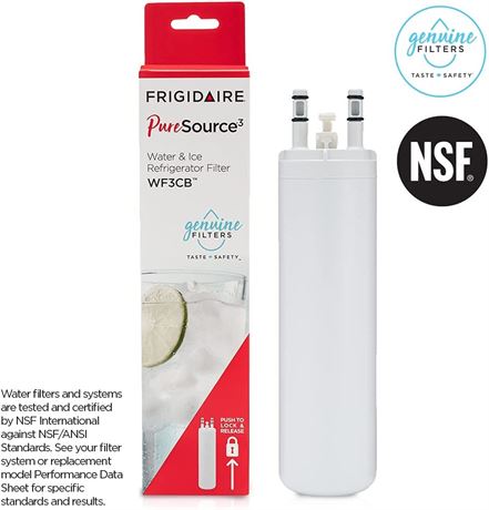 Frigidaire WF3CB Puresource3 Refrigerator Water Filter , White, 1 Count