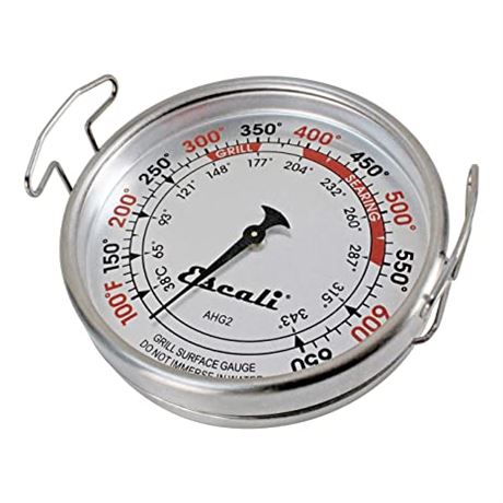 Escali AHG2 Stainless Steel Direct Grill Surface Thermometer, XL