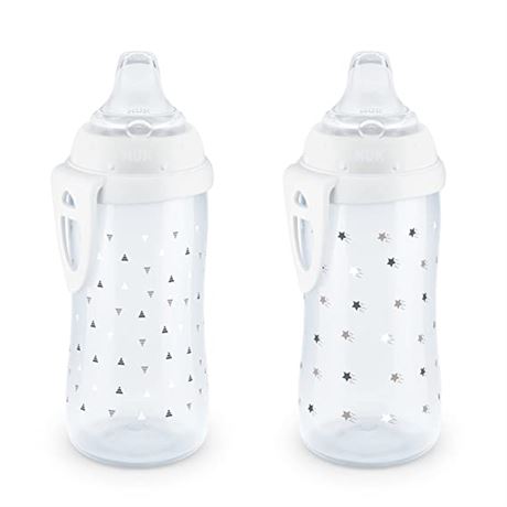 NUK Active Sippy Cup, 10-oz, 2-Pack, Timeless Design