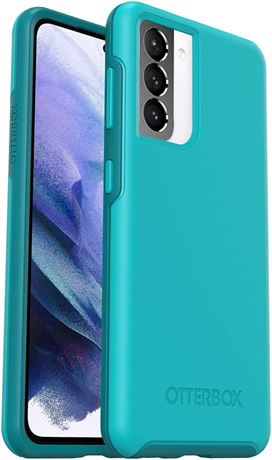 OtterBox Symmetry Series Case for Galaxy S21 5G, Scuba/ Lake Blue