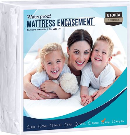 Utopia Bedding Zippered Mattress Encasement King