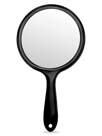 OMIRO Double-Sided Handheld Magnifying Mirror 1X/3X, Pack of 1, Black