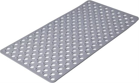 Samhe Silicone Bathtub Mat, (14x27.5 inches), Gray