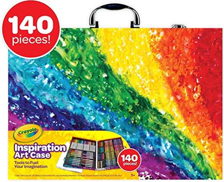 Crayola Inspiration Art Case Coloring Set, 140-Piece, Rainbow