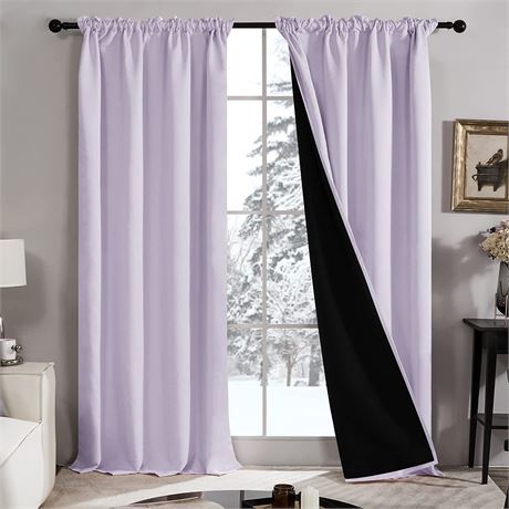 Deconovo 100% Blackout Curtains Set of 2