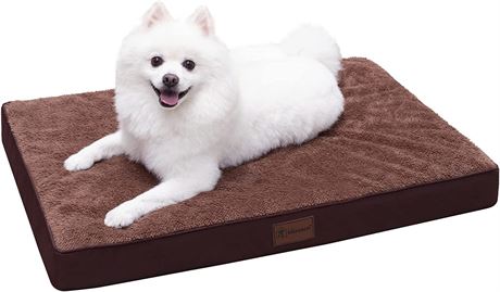 Orthopedic Dog Bed Waterproof with Washable Cover 30 x 20 Inch