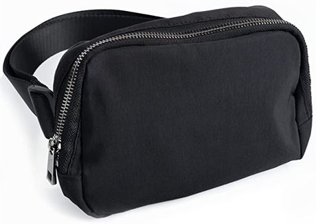 SunplusTrade Belt Cross Body Waist Pack with Adjustable Strap, Black