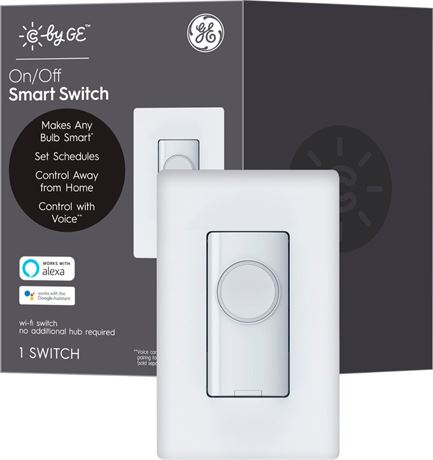 GE CYNC Smart Switch with Bluetooth and 2.4 GHz Wifi