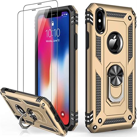 LUMARKE iPhone X Case, Gold