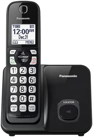 Panasonic Cordless Phone System, Expandable Home Phone with Call Blocking