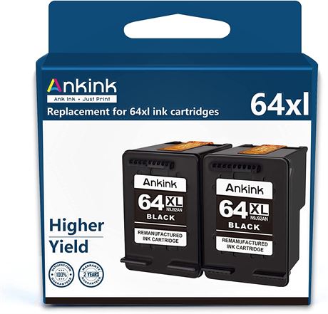 Ankink Higher Yield 64XL 2 Black Combo