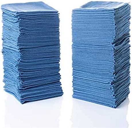 Simpli-Magic 79185 Shop Towels 14"x12", Blue, 100-Pack