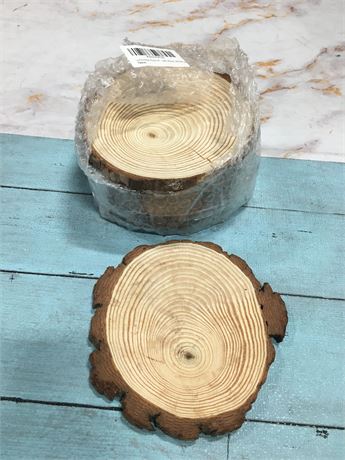 Wilson Enterprises 4 Pack Basswood Round Rustic Wood