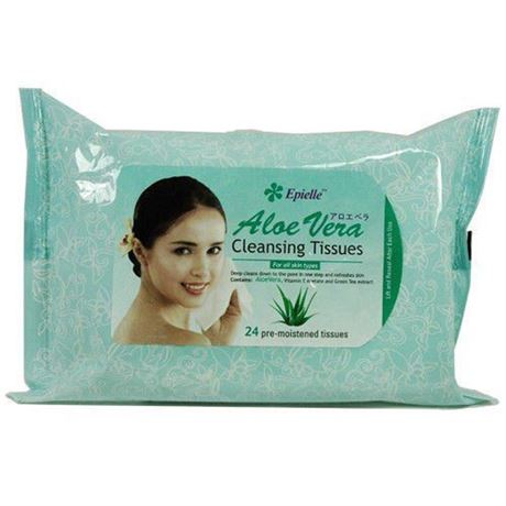 Epielle Aloe Vera Cleansing Tissues, Set of 4