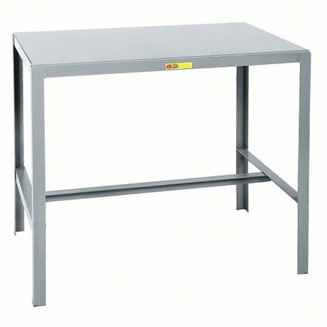 LITTLE GIANT Work Table: Fixed Ht, Steel, 36 in x 24 in