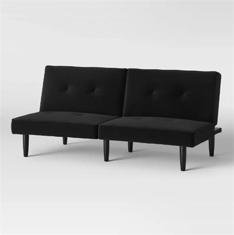 Room Essentials Futon Sofa, Black