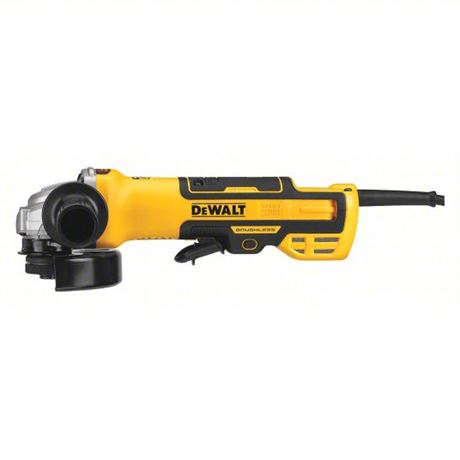 DEWALT Angle Grinder: 13 A, 10,500 RPM Max. Speed, Paddle, 5 ", 120V AC