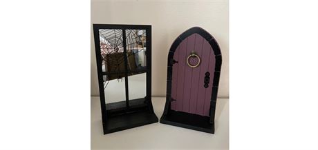 Purple Halloween Window/Door Decoration Set